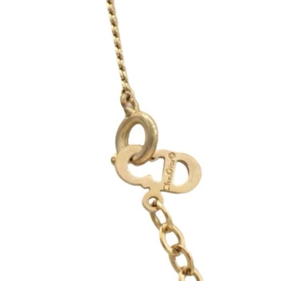 ~Christian Dior logo gold necklace~ - Picture 3 of 4
